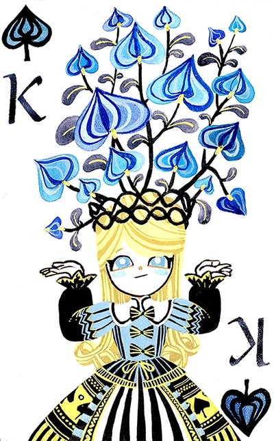 Playing-Cards-by-Monica-Lee-King-of-Spades