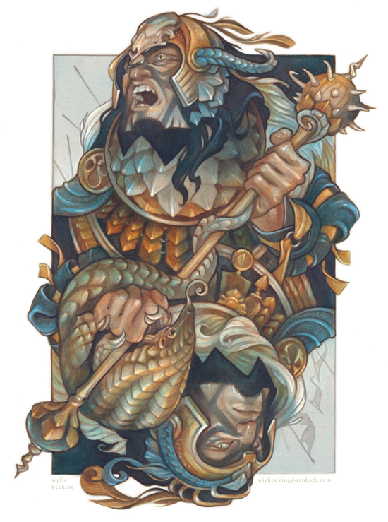 Wicked-Kingdom-Playing-Cards-by-Wylie-Beckert-King-of-Clubs-ud