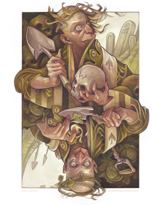 Wicked Kingdom Playing Cards by Wylie Beckert: The King of Spades Wicked-Kingdom-Playing-Cards-by-Wylie-Beckert-King-of-Spades-ud